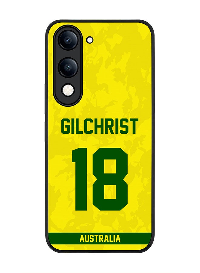 For vivo Y29s 5G / Y19s 5G Case,Slim fit Camera Protection, Shockproof Thin Phone cover  - Australia Adam Gilchrist, Jersey No 18